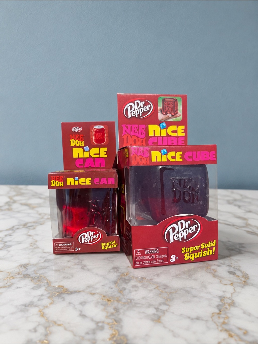 Dr Pepper NeeDoh Nice Cube and Can - Set of 2